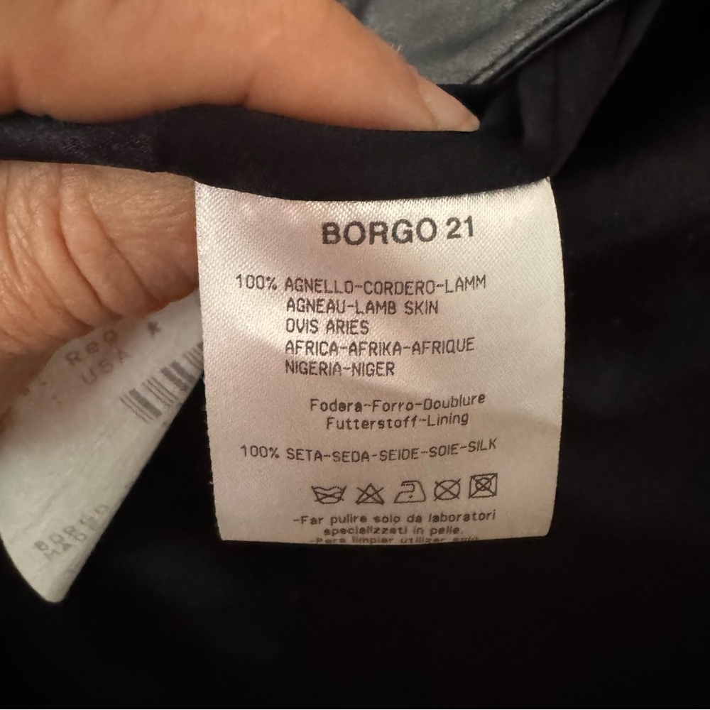 Giorgio Armani 100% Lamb Leather Women's Jacket - Picture 15 of 16